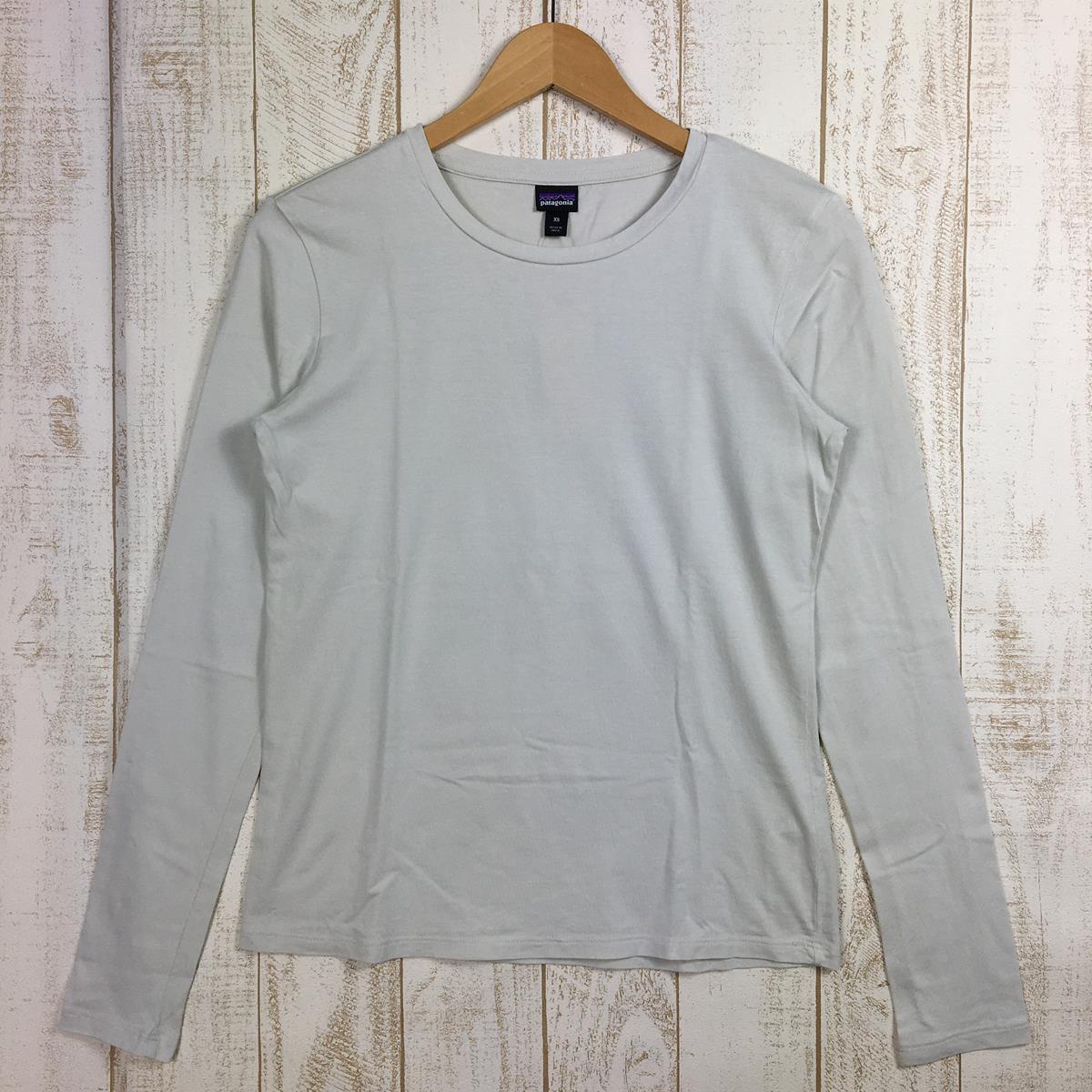 [Women's XS Beige] Patagonia Long-Sleeved Regenerative Organic Certified Cotton Tee