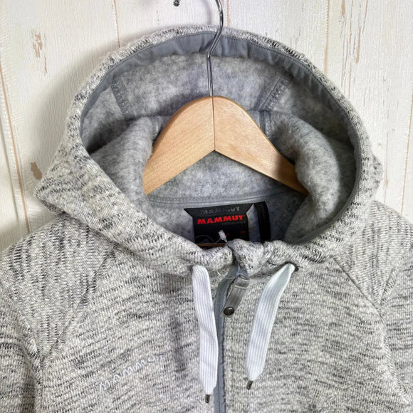 【Women's XS グレー系】 Mammut ( マムート ) チャムエラ ミッドレイヤー フーデッド ジャケット アジアンフィット Chamuera ML Hooded Jacket AF Women 裏起毛｜ニットフリース ポリエステル ウェア トップス アウタ