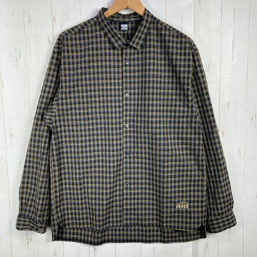 【Men's L ブラウン系】 Black Brick ( ブラックブリック ) ハイブリッド メリノ シャツ Hybrid Merino Shirts ウール ウェア トップス インナー シャツ ロングスリーブTシャツ クルーネック ウール z00056529