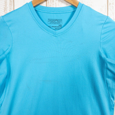 【Women's XXS ブルー系】 2015 Patagonia ( パタゴニア ) キャプリーン デイリー Tシャツ Capilene Daily T-Shirt ULT ポリエステル ウェア トップス インナー シャツ ショートスリーブTシャツ クルーネック 化繊 - 【公式】2ndGEAR（セカンドギア）Webショップ【登山用品・アウトドア用品専門 買取販売店】