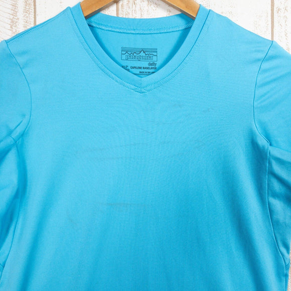【Women's XXS ブルー系】 2015 Patagonia ( パタゴニア ) キャプリーン デイリー Tシャツ Capilene Daily T-Shirt ULT ポリエステル ウェア トップス インナー シャツ ショートスリーブTシャツ クルーネック 化繊 - 【公式】2ndGEAR（セカンドギア）Webショップ【登山用品・アウトドア用品専門 買取販売店】