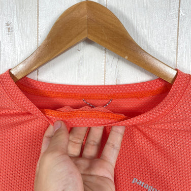 【Men's M オレンジ系】 2014 Patagonia ( パタゴニア ) ロングスリーブ アウトペーサー シャツ Long Sleeve Out Pecer Shirt ポリエステル ウェア トップス インナー シャツ ロングスリーブTシャツ クルーネック