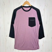 【Men's S パープル系】 Norrona ( ノローナ ) スキボトン イコライザー メリノ 3/4 Tシャツ メンズ Skibotn Equaliser Merino 3/4 T-Shirt Men's 4208-24 6749 Grape Shake z0