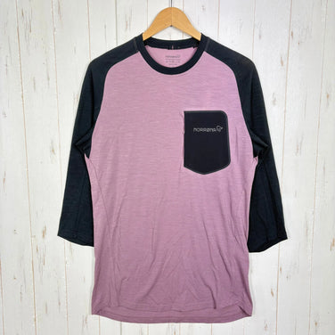 [Men's S Purple-ish] Norrøna Skibotn Equaliser Merino 3/4 T-Shirt Men's 4208-24 6749 Grape Shake z0