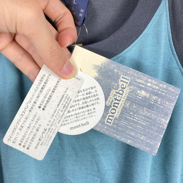 【Unisex L ブルー系】 Montbell ( モンベル ) WIC.ブリーズスパン サイクルT ポリエステル ウェア トップス インナー シャツ ショートスリーブTシャツ クルーネック 化繊 z00053644  化繊 ショートスリーブTシャツ クルーネック