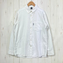 【Men's S ホワイト系】 Montbell ( モンベル ) WIC.ドライタッチ ロングスリーブシャツ Men's WIC. Dry-Touch Long Sleeve Shirt Men's ボタンダウン UVカット ポリエステル ウェア トップス インナ-1