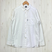 【Men's S ホワイト系】 Montbell ( モンベル ) WIC.ドライタッチ ロングスリーブシャツ Men's WIC. Dry-Touch Long Sleeve Shirt Men's ボタンダウン UVカット ポリエステル ウェア トップス インナ
