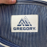 【Unisex OneSize ネイビー系】 Gregory ( グレゴリー ) オーバーヘッド デイ Overhead Day ヒッコリー ストライプ 希少カラー 入手困難 22L コットン バッグ ストレージ バックパック デイパック 容量【～29L】 z00059043 ヒ