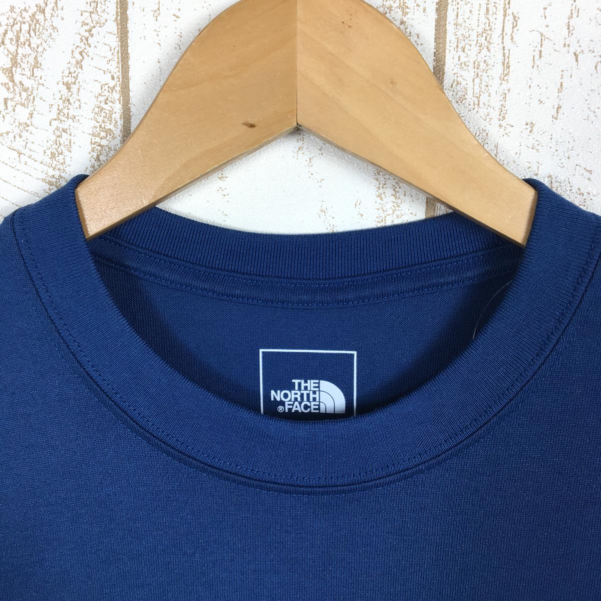 【Men's S ブルー系】 The North Face ( ザ・ノースフェイス ) ショートスリーブ ヌプシ ティー S/S Nuptse Tee Tシャツ NT32352 Asian Men's  コットン ショートスリーブTシャツ クルーネック インナー