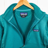 [男士 M 绿色] 2021 Patagonia R1 套头衫 BRLG 涤纶羊毛夹克 (z00053021)