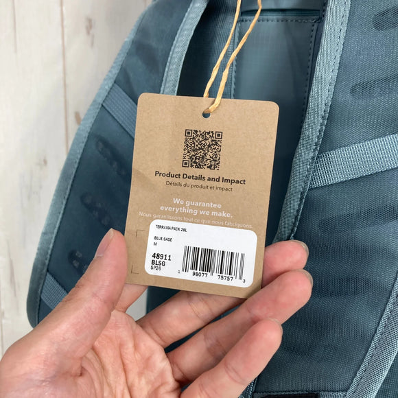 【Unisex M ブルー系】 2026 Patagonia ( パタゴニア ) テラヴィア パック 28L Terravia Pack 28L BLSG / Blue Sage レインカバー付属 リップストップ ナイロン バッグ ストレージ バックパック デイパッ