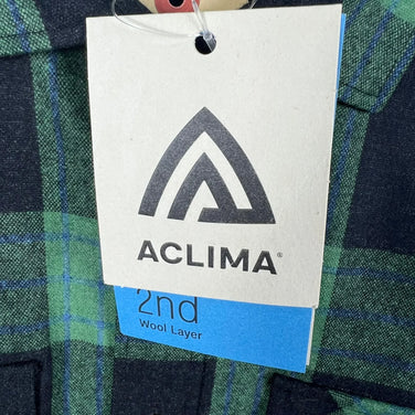 【Men's S グリーン系】 Aclima ( アクリマ ) レジャーウール リボーン ウール シャツ LeisureWool ReBorn Wool Shirt 106310 369 CHECK DARK GREY/GREEN z00055901 369 CHE