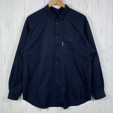 【Men's L ネイビー系】 Ridge Mountain Gear ( リッジマウンテンギア ) ベーシック ロングスリーブ シャツ Basic Long Sleeve Shirt ポリエステル ウェア トップス インナー シャツ ロングスリーブシャツ 化繊 z