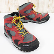 【Kid's 24.5cm レッド系】 Hi-tec ( ハイテック ) キッズ ウォータープルーフ ライト トレッキングシューズ 防水 7Y-56 Kid's トレッキングブーツ フットウェア - 【公式】2ndGEAR（セカンドギア）Webショップ【登山用品・アウトドア用品専門 買取販売店】
