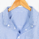 【Men's S ブルー系】 Ridge Mountain Gear ( リッジマウンテンギア ) ベーシック ロングスリーブ シャツ ストライプ Basic Long Sleeve Shirt Stripe Blue x White ポリエステル ウェア トップ - 【公式】2ndGEAR（セカンドギア）Webショップ【登山用品・アウトドア用品専門 買取販売店】