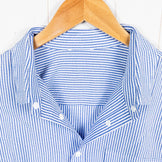 【Men's S ブルー系】 Ridge Mountain Gear ( リッジマウンテンギア ) ベーシック ロングスリーブ シャツ ストライプ Basic Long Sleeve Shirt Stripe Blue x White ポリエステル ウェア トップ - 【公式】2ndGEAR（セカンドギア）Webショップ【登山用品・アウトドア用品専門 買取販売店】