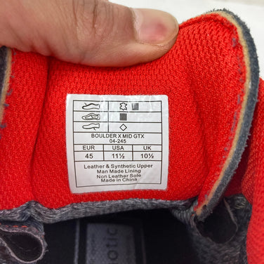 【Men's 28.5cm グレー系】 La Sportiva ( ラ・スポルティバ ) ボルダー X ミッド ゴアテックス Boulder X Mid GTX カーボン / フレイム フットウェア トレッキングブーツ z00057875 カーボン / フレイム トレッキン