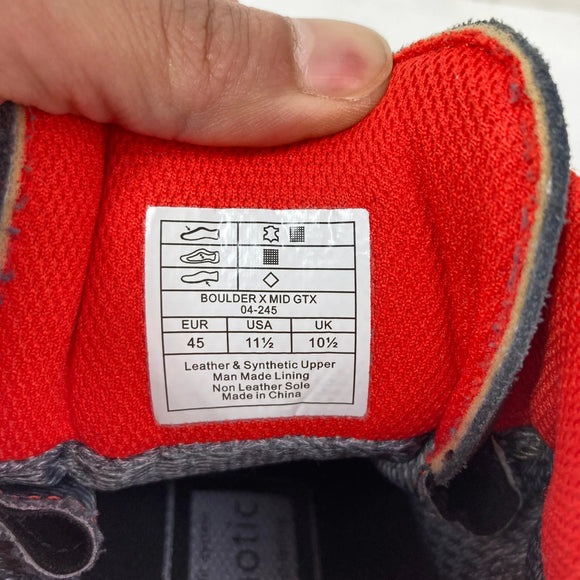 【Men's 28.5cm グレー系】 La Sportiva ( ラ・スポルティバ ) ボルダー X ミッド ゴアテックス Boulder X Mid GTX カーボン / フレイム フットウェア トレッキングブーツ z00057875 カーボン / フレイム トレッキン