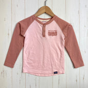 【Baby's 4T ピンク系】 2020 Patagonia ( パタゴニア ) キャプリーン ミッドウェイト ヘンリー Capilene Midweight Henley FRRS ポリエステル ウェア トップス インナー シャツ ロングスリーブTシャツ クルーネ