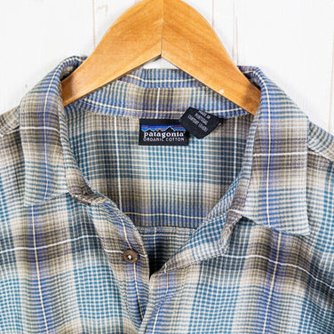 男式小号灰色 2008 Patagonia 空调衬衫（A/C 衬衫）- 已停产且难以找到 - 有机棉上衣、汗衫、短袖、棉质、z000528