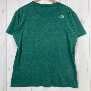 【Men's L グリーン系】 The North Face ( ザ・ノースフェイス ) ショートスリーブ メッセージロゴ ティー ポリエステル ウェア トップス インナー シャツ ショートスリーブTシャツ クルーネック コットン z00057762  コットン シ - 0