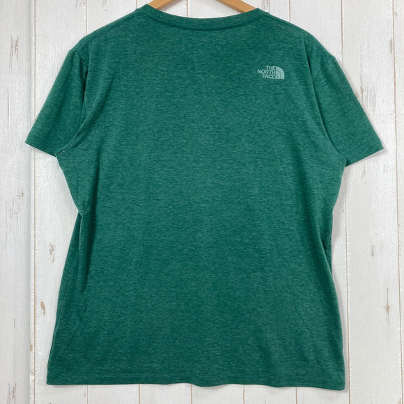 【Men's L グリーン系】 The North Face ( ザ・ノースフェイス ) ショートスリーブ メッセージロゴ ティー ポリエステル ウェア トップス インナー シャツ ショートスリーブTシャツ クルーネック コットン z00057762  コットン シ