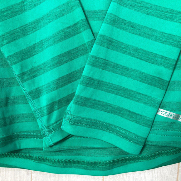 【Women's M グリーン系】 Berghaus ( バーグハウス ) ストライプ ベースクルー ロングスリーブ Stripe Base Crew LS AF ポリエステル ウェア トップス インナー シャツ ロングスリーブTシャツ クルーネック 化繊 z00058