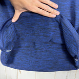 Phenix Ease Melange Long Sleeve Jacket, Women's, Navy, Size L, Polyester, Fleece Jacket, Size Z00055660