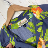 【Women's 12 ネイビー系】 2020 Patagonia ( パタゴニア ) ライトウェイト パタロハ シャツ Lightweight Pataloha Shirt KADB 生産終了モデル 入手困難 レーヨン ウェア トップス インナー シャツ ショートスリー