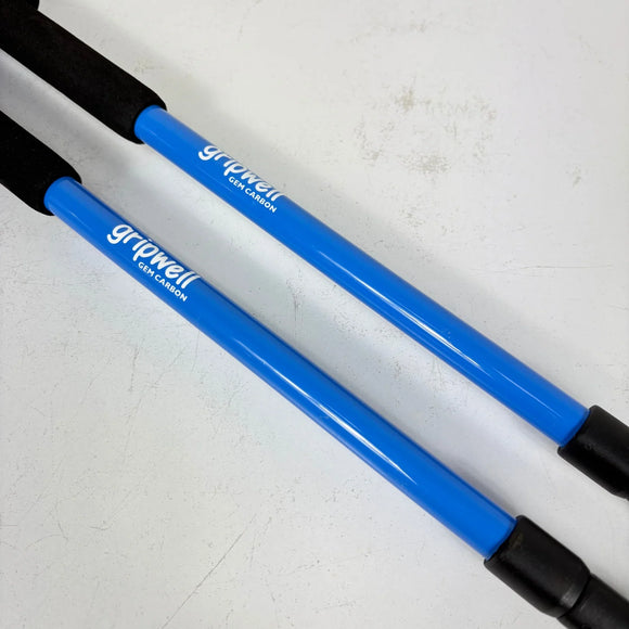 【125 ブルー系】 Gripwell ( グリップウェル ) ジェム カーボン Gem Carbon カーボン ポール ストック トレッキングポール z00057501  トレッキングポール ポール ストック