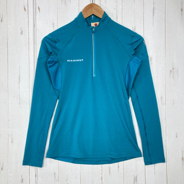 【Women's XS ブルー系】 Mammut ( マムート ) トレイル ハーフジップ ロングスリーブティー Trail Half Zip Long Sleeve Tee ウェア トップス インナー シャツ ロングスリーブシャツ 化繊 z00059344  化繊 ロ