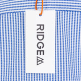 【Women's S ブルー系】 Ridge Mountain Gear ( リッジマウンテンギア ) ベーシック ロングスリーブ シャツ ストライプ Basic Long Sleeve Shirt Stripe Blue x White ポリエステル ウェア トップ - 【公式】2ndGEAR（セカンドギア）Webショップ【登山用品・アウトドア用品専門 買取販売店】