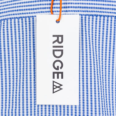 【Women's S ブルー系】 Ridge Mountain Gear ( リッジマウンテンギア ) ベーシック ロングスリーブ シャツ ストライプ Basic Long Sleeve Shirt Stripe Blue x White ポリエステル ウェア トップ - 【公式】2ndGEAR（セカンドギア）Webショップ【登山用品・アウトドア用品専門 買取販売店】