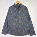 【Women's XL ネイビー系】 Montbell ( モンベル ) WIC. ライト プリント ロングスリーブ シャツ WIC. Light Print Long Sleeve Shirt 吸汗速乾 UVカット 胸ポケット ポリエステル ウェア トップス インナー-1