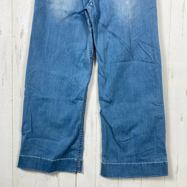 【Women's XS ブルー系】 Gramicci ( グラミチ ) デニム ファイブ ポケット ワイド パンツ Denim Five Pocket Wide Pants コットン ウェア ボトムス ロングパンツ コットン z00060523  コットン ロングパンツ