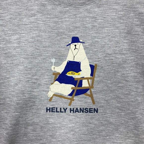 【Women's M グレー系】 Helly Hansen ( ヘリーハンセン ) ショート スリーブ ベア ティー S/S Bear Tee ポリエステル ウェア トップス インナー シャツ ショートスリーブTシャツ クルーネック 化繊 z00060571  化繊