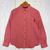 【Women's 12 レッド系】 Berghaus ( バーグハウス ) フレックス ドライ シアサッカー ロングスリーブ シャツ Flex Dry Seersucker Long Sleeve Shirt シアサッカー ポリエステル ウェア トップス インナー シャ