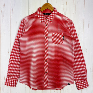 【Women's 12 レッド系】 Berghaus ( バーグハウス ) フレックス ドライ シアサッカー ロングスリーブ シャツ Flex Dry Seersucker Long Sleeve Shirt シアサッカー ポリエステル ウェア トップス インナー シャ