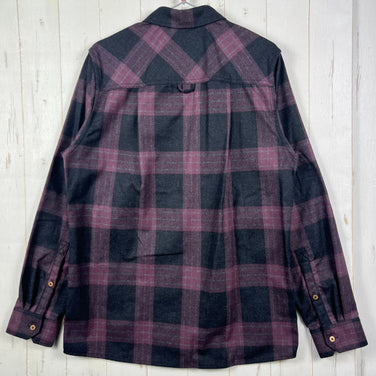 男士 M 码紫色 Aclima LeisureWool ReBorn 羊毛衬衫 106310 369 格纹深灰/酒红色 z00055898 369