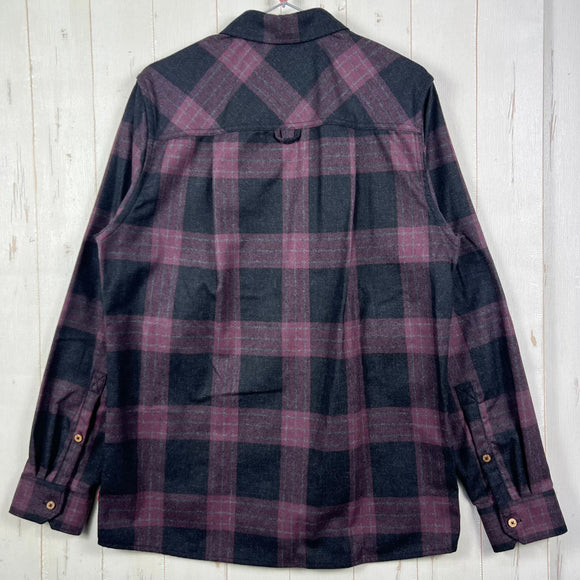 【Men's M パープル系】 Aclima ( アクリマ ) レジャーウール リボーン ウール シャツ LeisureWool ReBorn Wool Shirt 106310 369 CHECK DARK GREY/BORDEAUX z00055898 369