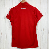 【Women's XS レッド系】 Mammut ( マムート ) トレイル ハーフスリーブ ジップシャツ Trail Half Sleeve Zip Shirt ウェア トップス インナー シャツ ショートスリーブシャツ 化繊 ポーラテック・パワードライ z00059