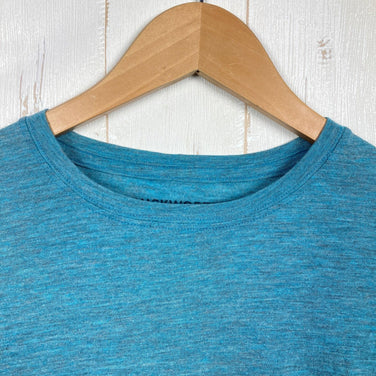 Duckworth Vapor T恤，女款中号，蓝色。美利奴羊毛上衣，内衣，短袖圆领T恤。产品编号：z00053828。