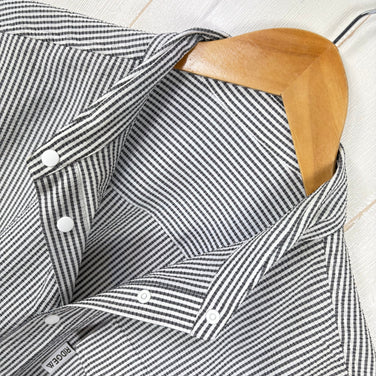【Men's S ホワイト系】 Ridge Mountain Gear ( リッジマウンテンギア ) ベーシック ロングスリーブ シャツ ストライプ Basic Long Sleeve Shirt "Stripe" ポリエステル ウェア トップス インナー シャツ