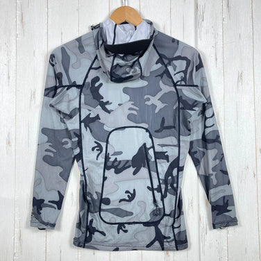 Men's Small Gray 2017 Patagonia RØ Hoody Camo Rash Guard UV Protection Polyester Top Undershirt Synthetic Fiber z00053172