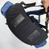 【Unisex OneSize ネイビー系】 Lamda（ラムダ） フラップ付カメラザック 4型 Camera Backpack Type 4 2気室 中折れタイプ ナイロン バッグ ストレージ バックパック 容量【30L～54L】 z00060623  容量【30L～54L】