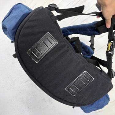 【Unisex OneSize ネイビー系】 Lamda（ラムダ） フラップ付カメラザック 4型 Camera Backpack Type 4 2気室 中折れタイプ ナイロン バッグ ストレージ バックパック 容量【30L～54L】 z00060623  容量【30L～54L】