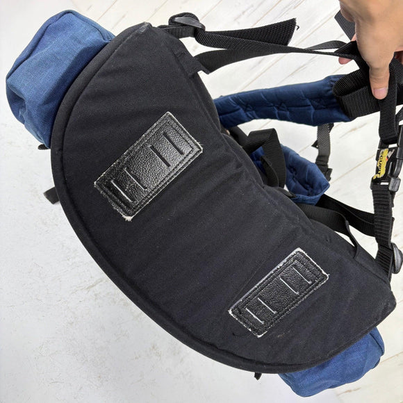 【Unisex OneSize ネイビー系】 Lamda（ラムダ） フラップ付カメラザック 4型 Camera Backpack Type 4 2気室 中折れタイプ ナイロン バッグ ストレージ バックパック 容量【30L～54L】 z00060623  容量【30L～54L】