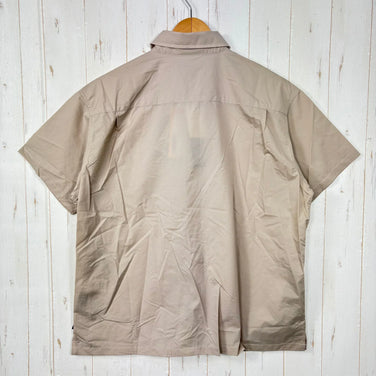 【Unisex XS ベージュ系】 Axesquin ( アクシーズクイン ) モディファイド ヘリウム ショートスリーブ シャツ modified Helium S/S Shirts 321063 LIGHT BEIGE z00055918 LIGHT BEIGE 化