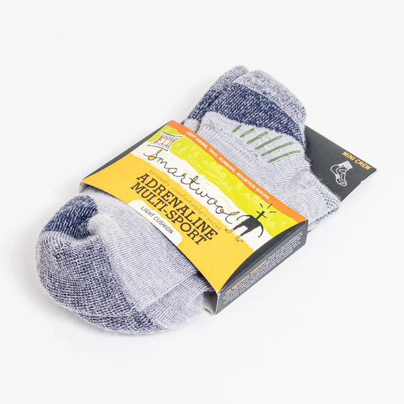 【Unisex M ネイビー系】 Smartwool ( スマートウール ) アドレナリン ライトミニクルー シルバーヘザー メリノウール ウェア ウェア小物 ソックス 靴下 z00052376 シルバーヘザー ソックス 靴下 ウェア小物 ウェア - 【公式】2ndGEAR（セカンドギア）Webショップ【登山用品・アウトドア用品専門 買取販売店】