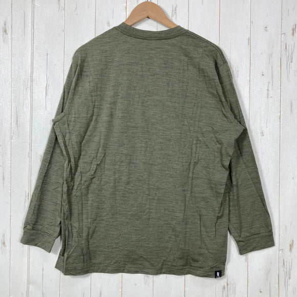 【Unisex L グリーン系】 MIYAGEN Trail Engineering（ミヤゲン トレイル エンジニアリング） ロングスリーブ メリノ Tシャツ Long Sleeve Merino T Shirt メリノウール ウェア トップス インナー シャツ ロン